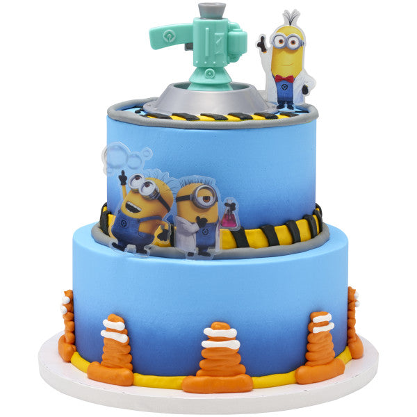Minions Cake Topper Fart Bubble Blaster 4 piece Set