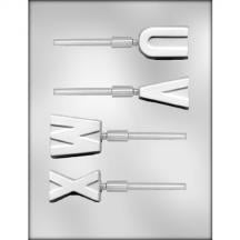 Chocolate Mold  Letter Sucker U-X