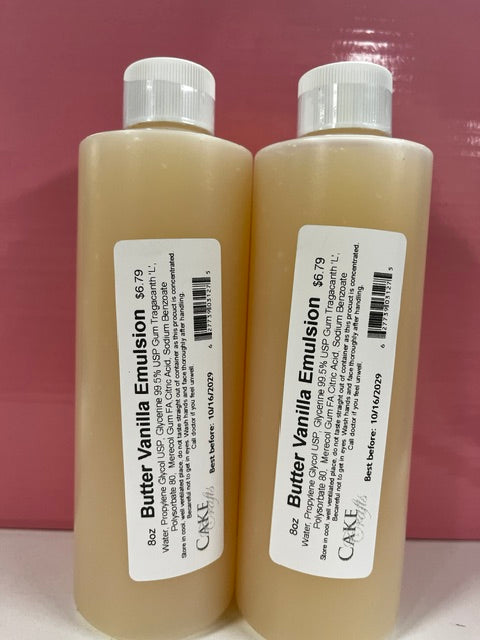 Butter Vanilla Bakery Emulsion, 8 oz.