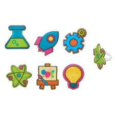 STEM Icons Cupcake Rings, 5 ct.
