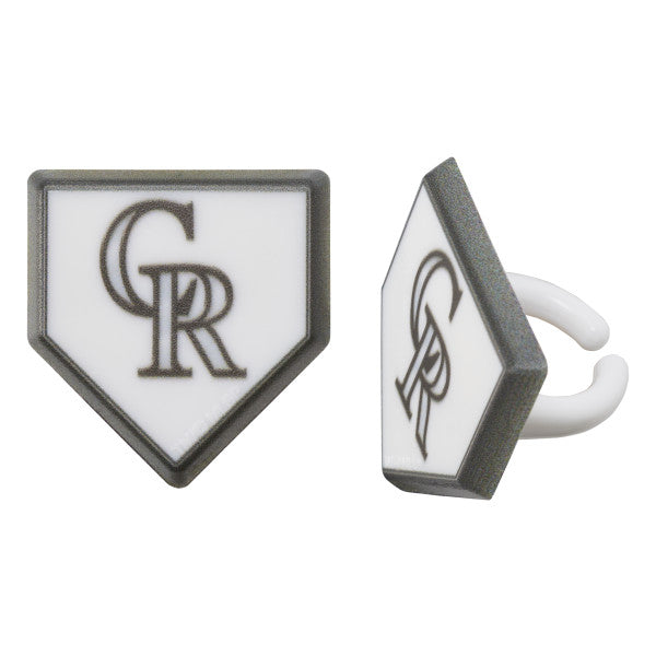 MLB® Colorado Rockies Home Plate Cupcake Rings