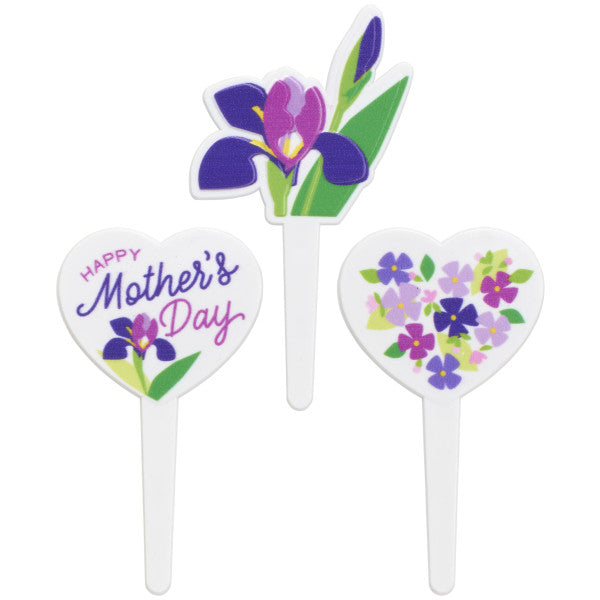 Mother's Day Blooms DecoPics®, set of 6