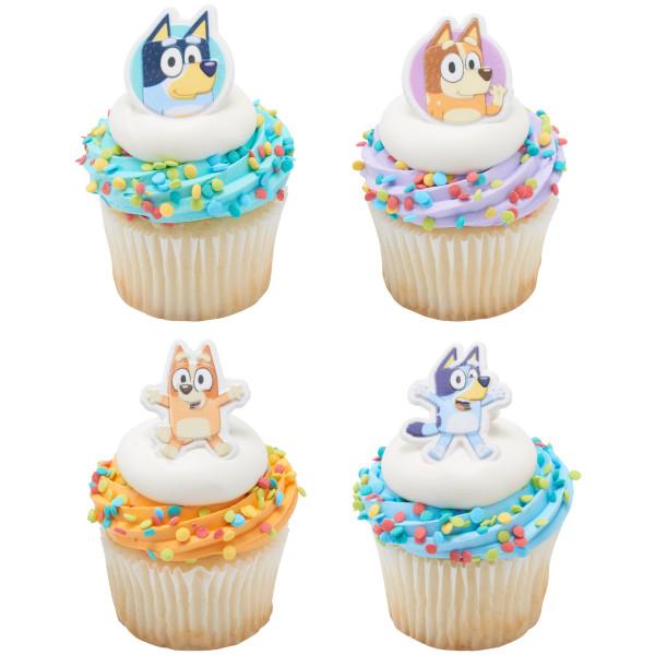 Bluey So Much Fun Cupcake Rings. 6 pack