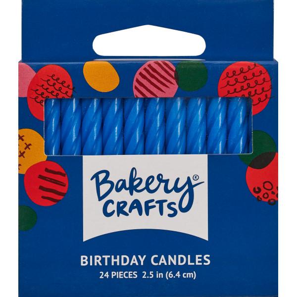 Spiral Candles - Blue