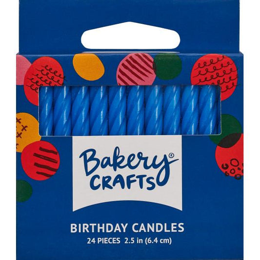 Spiral Candles - Blue