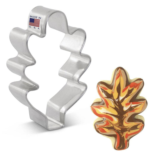 Mini Cookie Cutter Oak Leaf