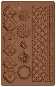 Wilton Fondant and Gum Paste Silicone Mold, Macrame