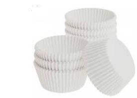 White Dry Wax Paper Baking Cups