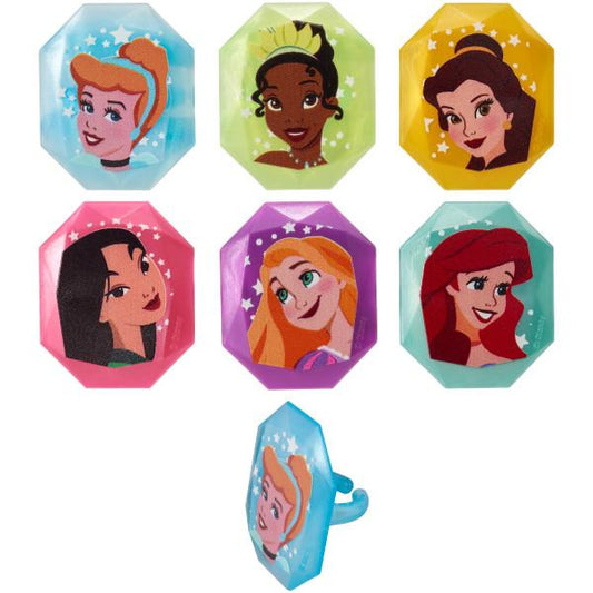 Disney Princess Characters Cupcake Rings