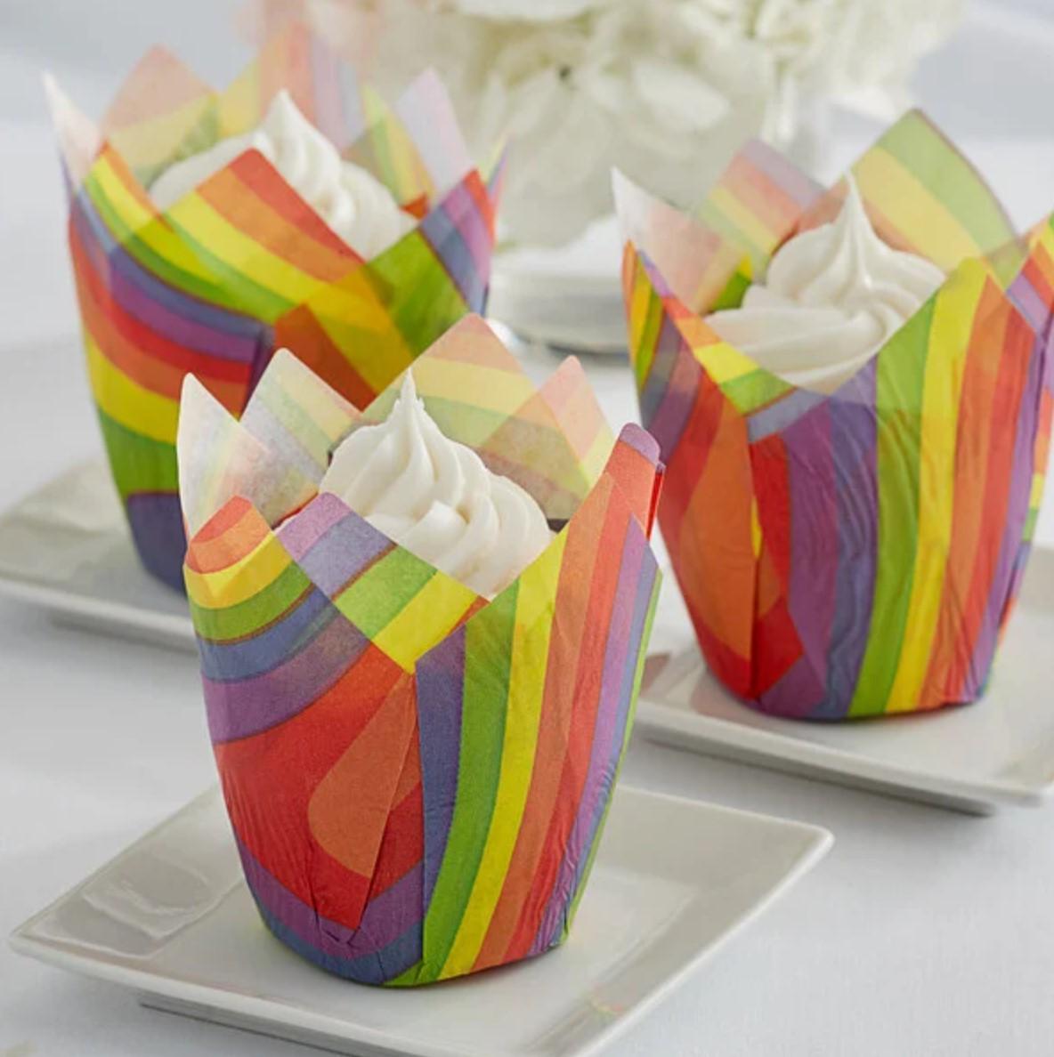 Rainbow Tulip Cups 24 ct.