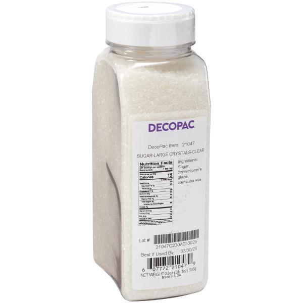 Large Sugar Crystals, Clear - 33 oz