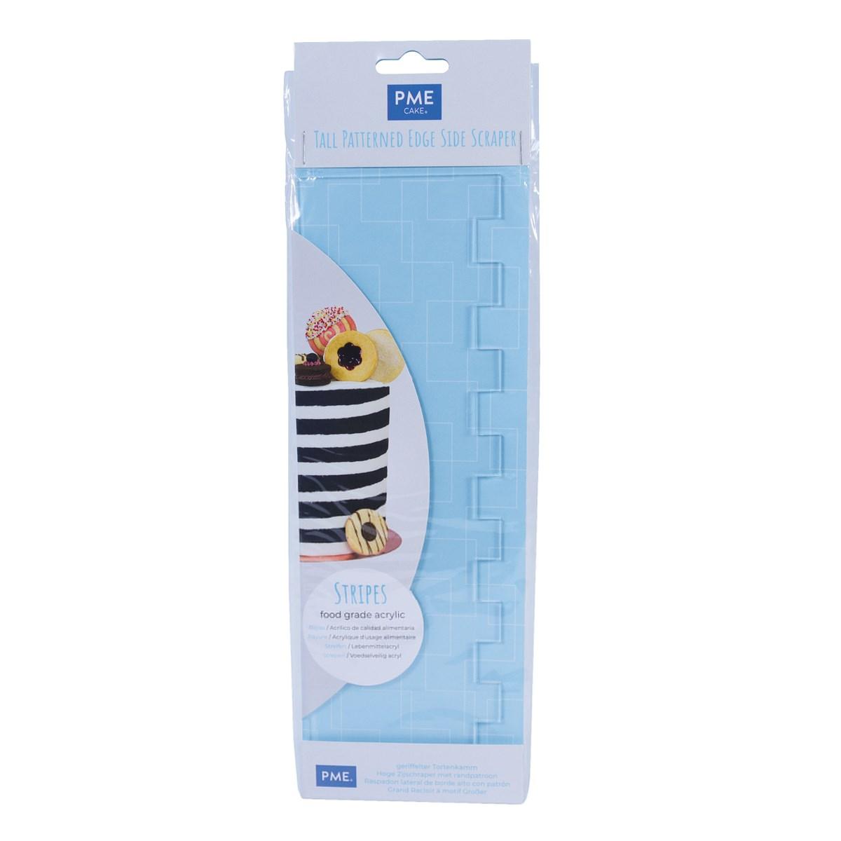 PME Tall Pattered Stripes Acrylic Scraper