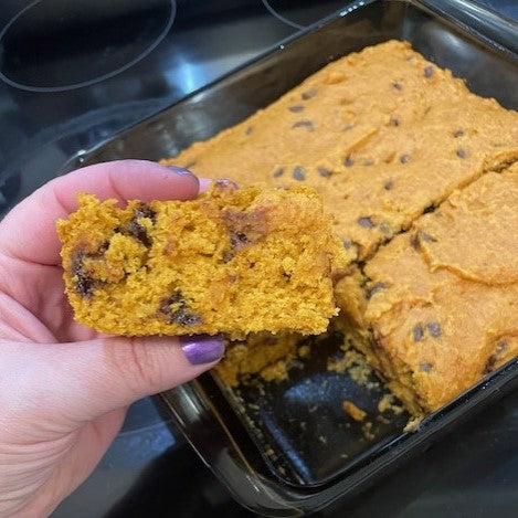 2 ingredient Pumpkin Bars