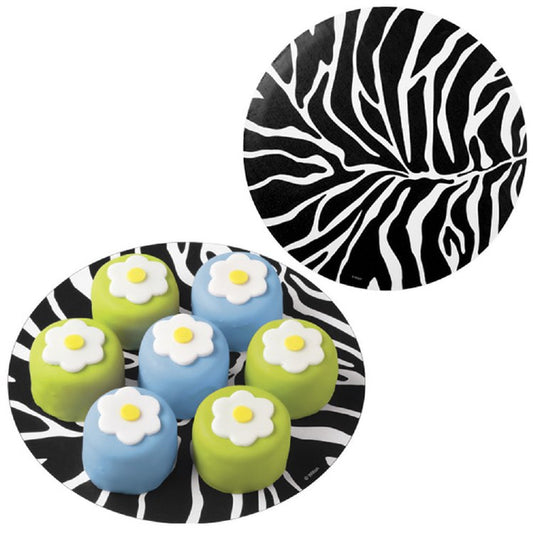 8" Wilton Zebra Cake Doilies, 16 Count