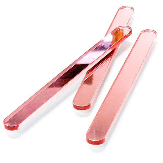 Rose Gold Mirror Acrylic Popsicle Sticks