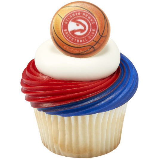 Atlanta Hawks NBA Team Basketball Cupcake Rings, 144ct