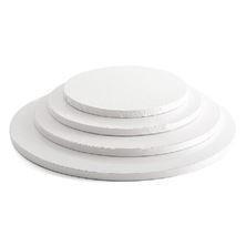 Round White Cake Drums