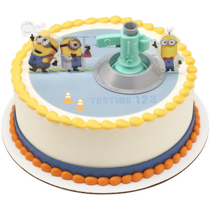 Minions Cake Topper Fart Bubble Blaster 4 piece Set