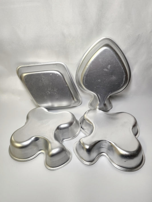 4 Playing Cards Cake Pans