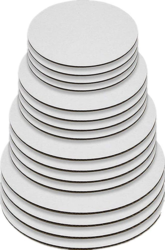 Round White Cake Boards, 10 pack