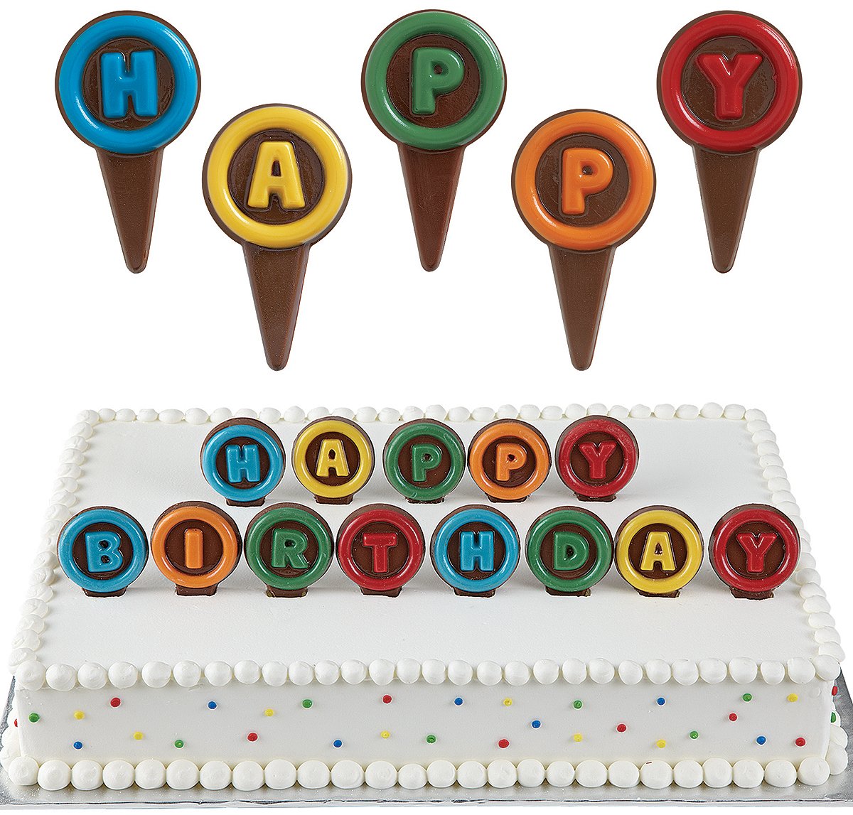 Happy Birthday Candy Pick Chocolate Mold