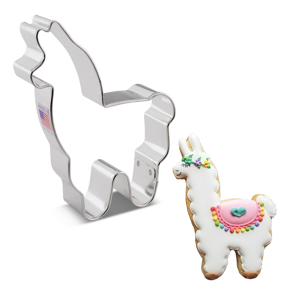 Llama Cookie Cutter 4"