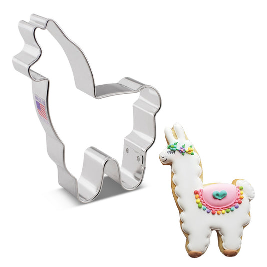 Llama Cookie Cutter 4"