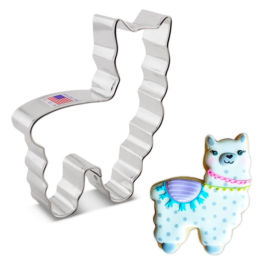 Cute Llama Cookie Cutter 4"