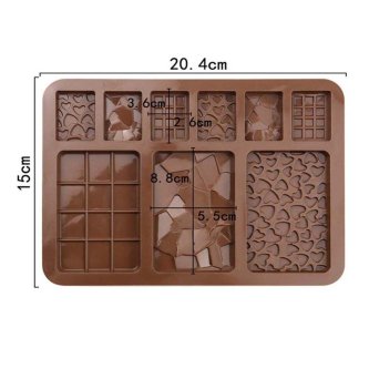 Biscuits Creative Candy Bar Silicone Mold