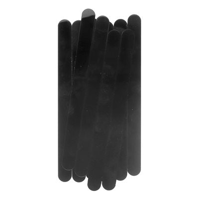 Shiny Black Acrylic Popsicle Sticks