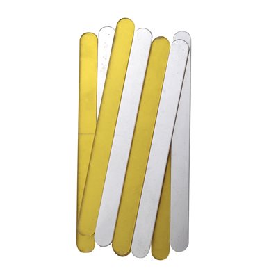 Shiny Gold and Silver Popsicle Sticks