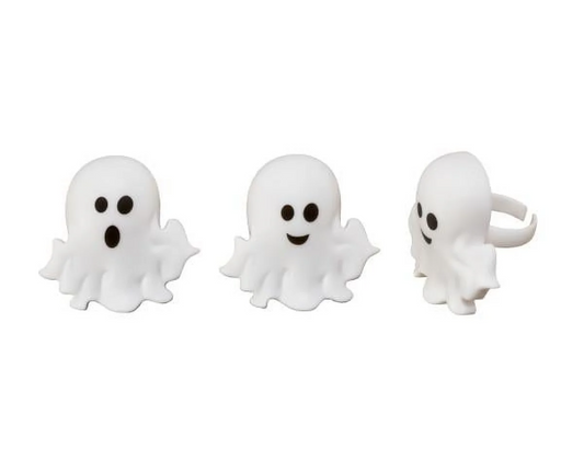 Flying Ghost Cupcake Rings (4ct)