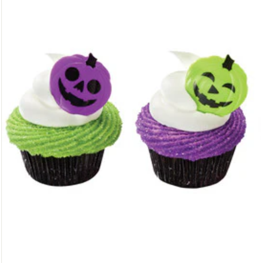 Pumpkin Heads Cupcake Picks, 6ct