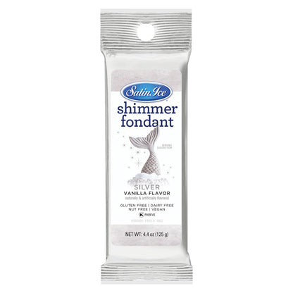 Shimmer Fondant Silver 4.4 oz