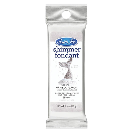 Shimmer Fondant Silver 4.4 oz