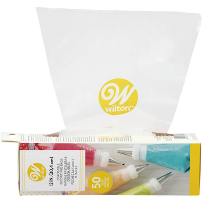 12" Disposable Piping Bags, 50ct