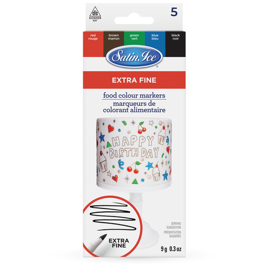 Extra Fine Food Color Markers 5ct.