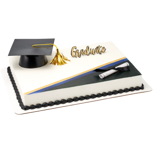 Graduation Hat & Diploma Set