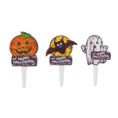 Chalk-o-lantern Cupcake Picks, 6ct