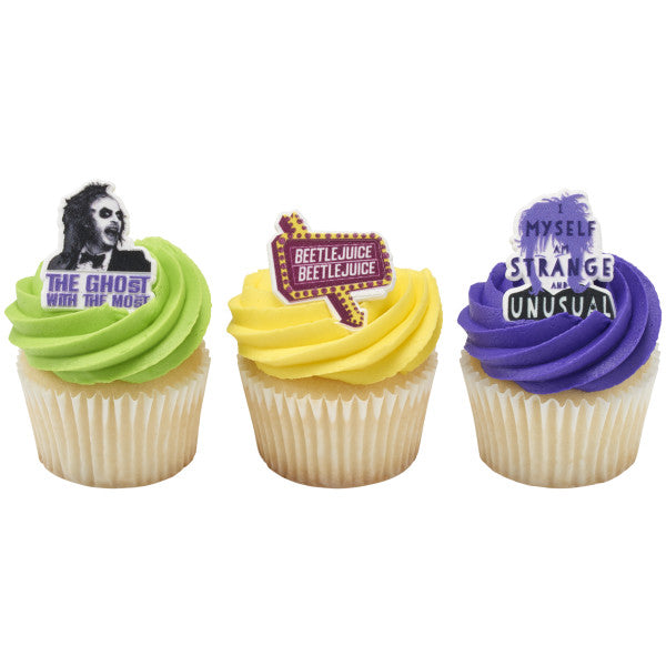 BeetleJuice Cupcake Rings, 6 pack