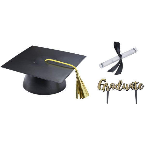 Graduation Hat & Diploma Set