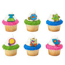 STEM Icons Cupcake Rings, 5 ct.