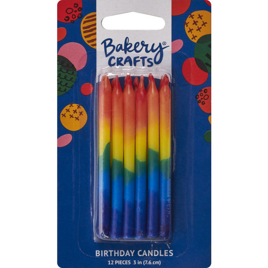 Rainbow Ombre Candles