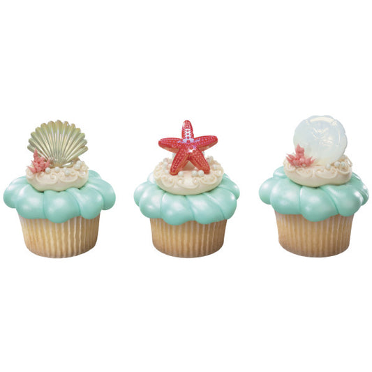 Sea Shell Cupcake Rings