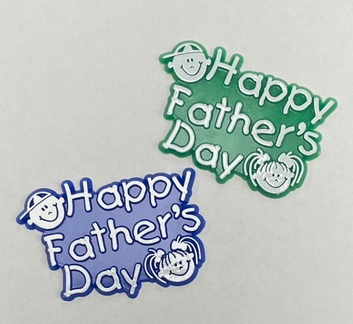 Happy Father's Day Layon Decoration. 6 count