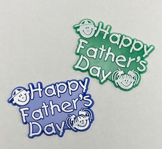 Happy Father's Day Layon Decoration. 6 count