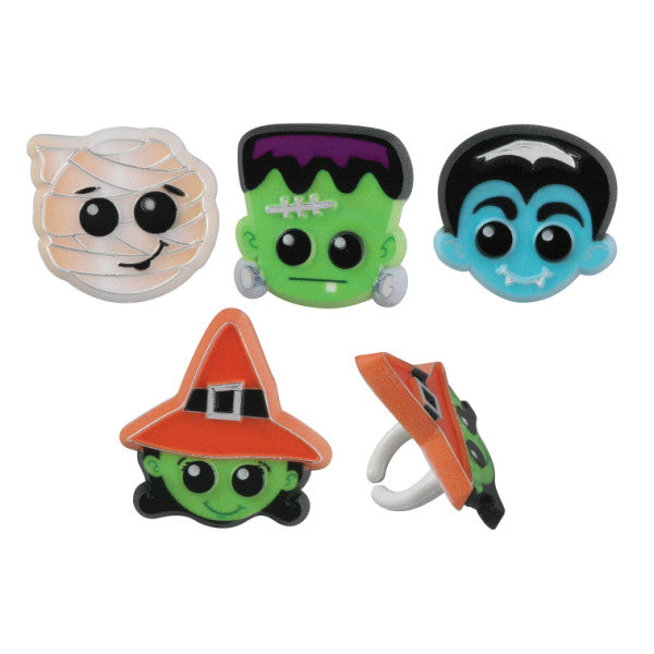 Halloween Characters Ring Pack, 6ct