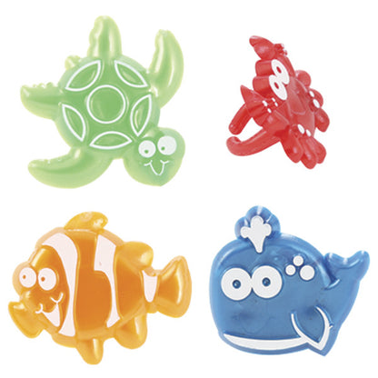 Beach Cuties Cupcake Rings, pack of 6