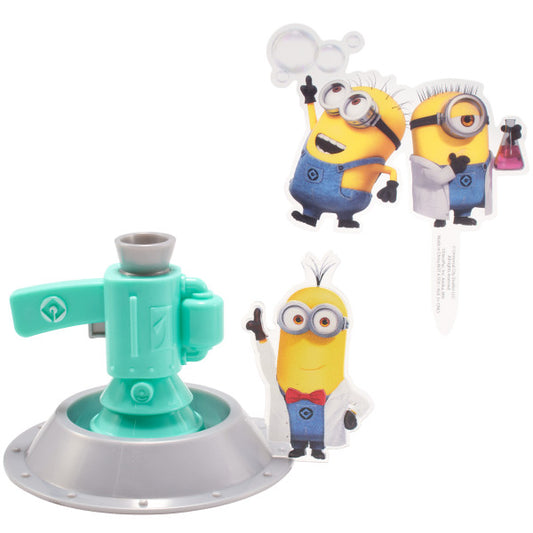 Minions Cake Topper Fart Bubble Blaster 4 piece Set