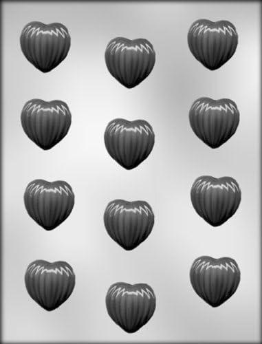 Ribbed Heart Chocolate Mold